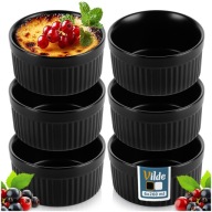 Miseczki do zapiekania pieczenia ceramiczne czarne VILDE 260 ml 12szt.