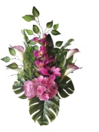 Bukiet cmentarz kalie piownia hortensja róż