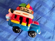 KOLUMBIA autobus vintage terakota sztuka ludowa ręcznie wykonane