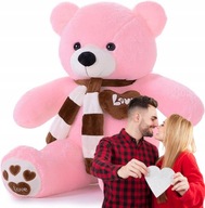 DUŻY PLUSZOWY MIŚ PLUSZAK 80 CM WALENTYNKI URODZINY PREZENT Z NAPISEM LOVE