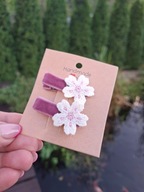 Mini spineczki do włosów kwiatki 2 szt.