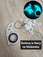 Breloczek 2w1 Świecąca Żabka i Keyspinner - Brelok Druk3d mixGadzet
