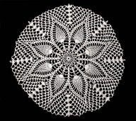 SERWETKA - szydełkowa, koronka do koszyczka - ręcznie robiona - 35cm