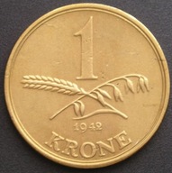 Dania 1 korona 1942 - król Christian X