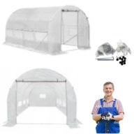 TUNEL FOLIOWY OGRODOWY 4X2,5M 9 OKIEN FOLIA UV-4 + GRATIS