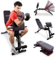 Mobiclinic ławka treningowa regulowana uchylna, puszczana domowa siłownia