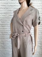 Betty Jackson beżowy kombinezon len/wiskoza r. L