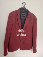 Marynarka lavard 60 bordo wełna