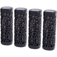 Lampa solarna wbijana czarny 33 cm 4 szt. lampy solarne ogród taras patio