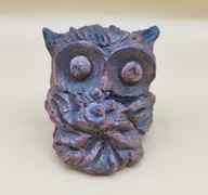 SOWA ciekawa artystyczna SÓWKA ręczna robota STARA