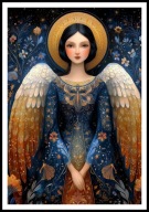 A2 OBRAZ PLAKAT ANIOŁ, PLAKAT Z ANIOŁEM, ANIELSKIE SKRZYDŁA, ANIELICA, NR4