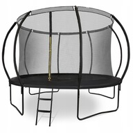 TRAMPOLINA DUŻA OGRODOWA DLA DZIECI DOROSŁYCH Z DRABINKĄ 366CM Z SIATKĄ