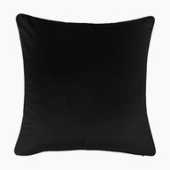 Welurowa czarna poszewka na poduszkę jak Home&You ikea 45x45cm