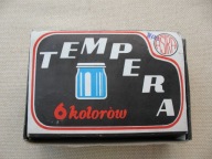 POLLENA ASTRA PRZEMYŚL stare NIEUŻYWANE TEMPERY 6 KOLORÓW W PUDEŁKU PRL