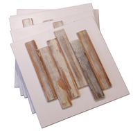 Panele ścienne naturalne drewno na MDF 50x50cm ciepły naturalny klmat