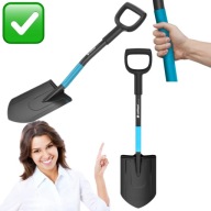 SZPADEL KRÓTKI METALOWY CZARNY ŁOPATA MAŁA 19 x 78 cm | CELLFAST