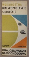 MAPA KRAJOZNAWCZO SAMOCHODOWA WOJEWÓDZTWA BIALSKOPODLASKIE SIEDLECKIE