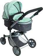 Bayer Chic 2000 - Wózek dla lalek Mika, wózek dla lalek kombi 2 w 1 Miętowy