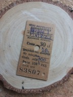 Bilet autobusowy zasadniczy Orbis-Piwniczna DKK 1974