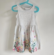 Sukienka w motylki HM 110 116 bawełniana dzianinia markowa (051)