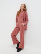 S I N S A Y szerokie nogawki różowe spodnie szwedy palazzo luźne czerwone M