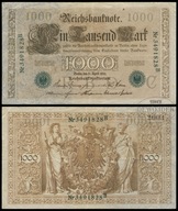 BNN - NIEMCY 1000 Marek 1910 C-3491828B # P45b # GREEN # VF