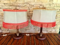 Lampa elektryczna stojąca abażur klosz lampy PRL