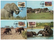 5-GK63-Uganda,WWF,1983, Słoń afrykański
