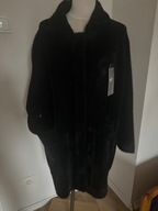 Płaszcz alpaka bardzo duży rozmiar kołnierzyk czarny