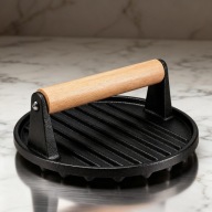 HAGE Prasa Żeliwna do Burgerów Smash 17,5cm Grill