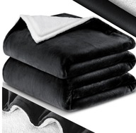 Koc KESSER polar 200 cm x 150 cm czarny, szary