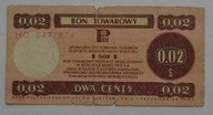 2 centy BON PEWEKSU z 1979 roku seria HO