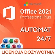 KLUCZ + INSTALKA - MICROSOFT OFFICE 2021 PRO PLUS