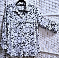 PRIMARK - ŚLICZNA, ZWIEWNA KOSZULOWA Z KIESZONKAMI r: 42