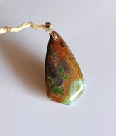 Wisior z naturalnym agatem smoczym srebro 925