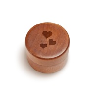 Pudełko na pierścionek zaręczynowy - Bubble Love (Bejcowane)