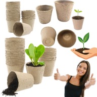 DONICZKI DO ROZSADY TORFOWE BIODEGRADOWALNE DO WYSIEWU 24 SZTUKI GARDENLINE