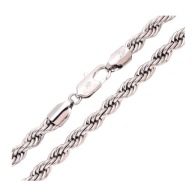 80612 ŁAŃCUSZEK PLATYNOWANY 60 CM 5,7 MM splot kordel