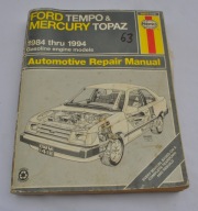 63 FORD TEMPO MERCURY TOPAZ 84 87 88 89 90 91 94