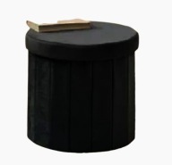 PUFA PUF SIEDZISKO ZE SCHOWKIEM CZARNA