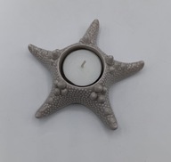 Rozgwiazda z ceramiki - świecznik zna tealight - jak Nowy - 15cm