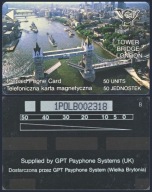 KTP - POLSKA # GPT # TOWER BRIDGE LONDON # 50 jednostek # 1991 Ćw 45P nowa