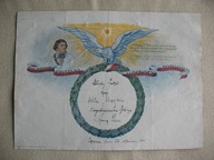 POZNAŃ TADEUSZ KOŚCIUSZKO ORZEŁ przedwojenny TELEGRAM PATRIOTYCZNY 1925