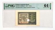 Banknot 1 złoty 1941 seria BE PMG 64 EPQ Cancelled