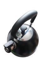 Czajnik czarny mat SMUKEE 1,7L składana rączka gwizdek indukcja/gaz