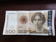 Banknot 500 koron Norwegia