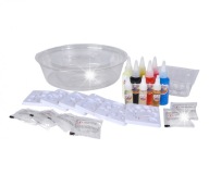 AQUA GELZ DUŻY KREATYWNY ZESTAW DELUXE KOLOROWE ŻELE ŚWIECĄCE BROKATOWE 8+