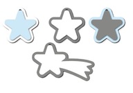 mini BOMBKI GWIAZDKI DWUSTRONNE