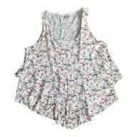 Top damski biały w kwiatki motyle New Yorker AMISU S