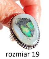 Pierścionek Ognisty Etiopski Opal R 19